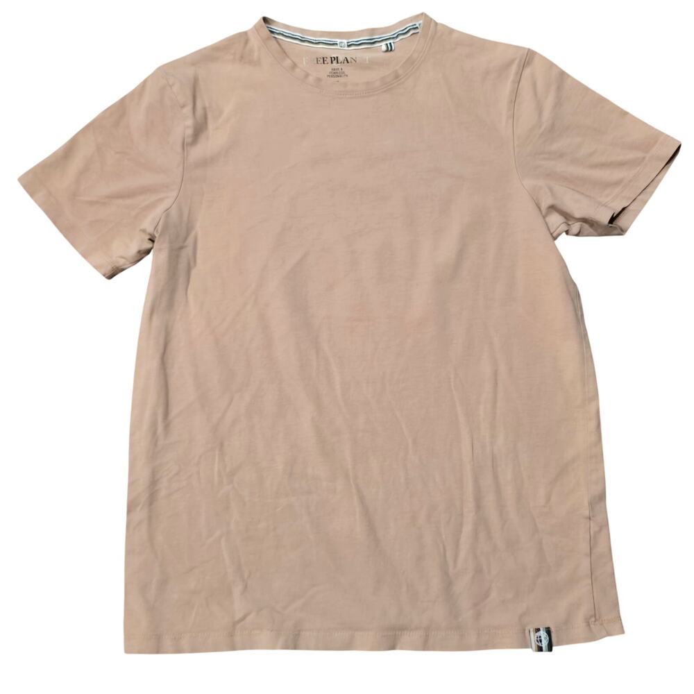 Free Planet Tan Short Sleeve Crewneck T-Shirt
